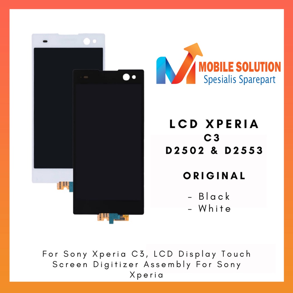 LCD Xperia C3 D2502 D2503 Fullset Touchscreen