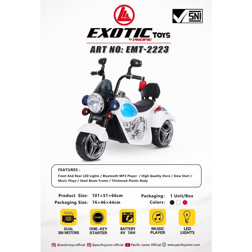 MOTOR AKI EXOTIC EMT 2223 MODEL MOGE HARLEY