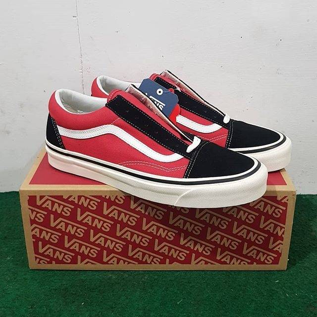 Vans oldskool anaheim black red