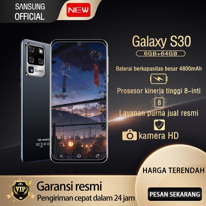 [asli ori hp murah] HP Android 4g murah Galaxy S30u Terbaru 2021 Hp S30u handphone populer 4G/5G