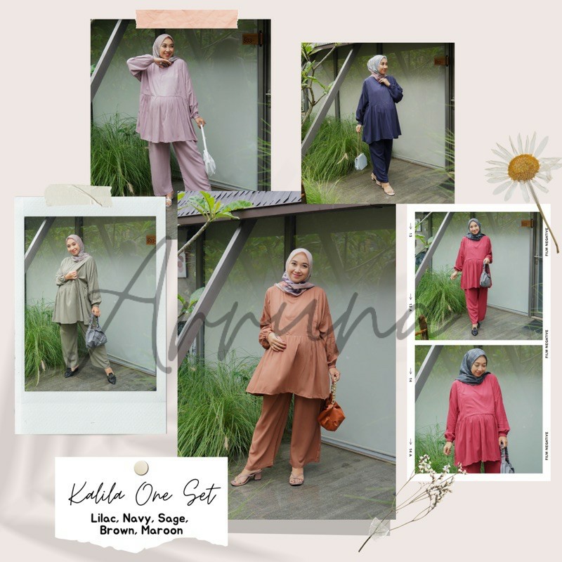 ARRUNA  ONE SET KALILA - BAJU IBU HAMIL - BAJU BIG SIZE