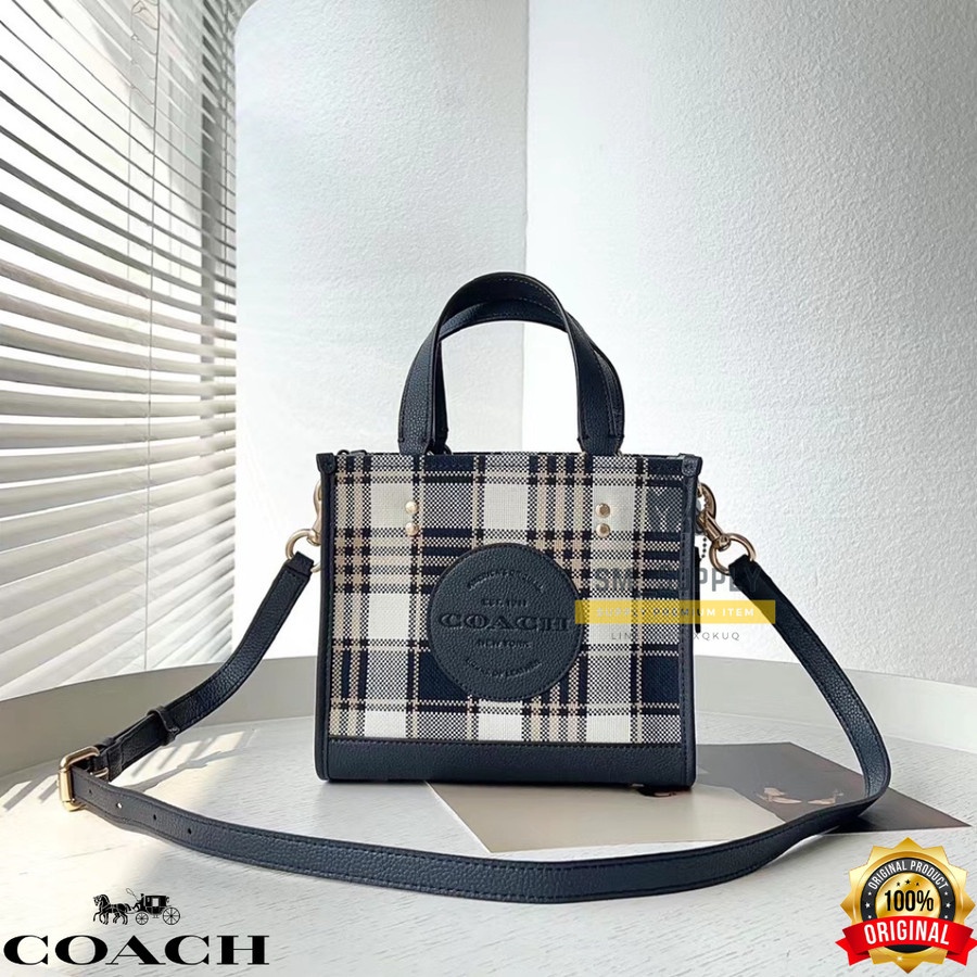 TAS WANITA COACH C8198 WOMEN TOTE BAG SMALLL SQUARE BAG BLACK
