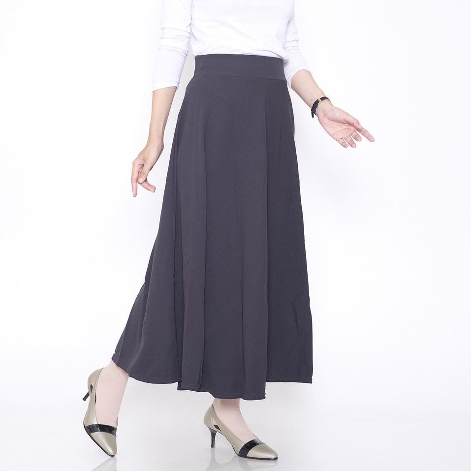 ROK A LINE SCUBA PREMIUM~ROK KERJA~ROK PANJANG~ROK LINE A BASIK SKIRT