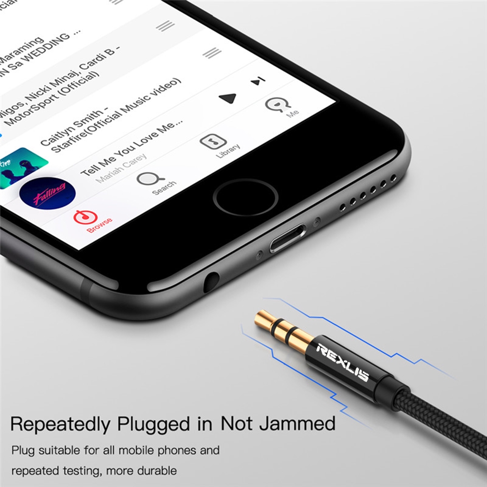 Kabel Extension Audio Stereo Dengan Jack 3.5mm Lapis Emas