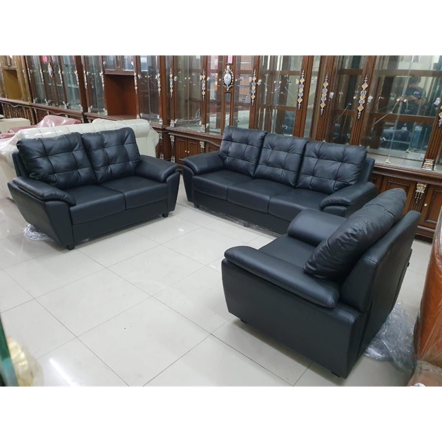 Sofa hitam full dakron 321