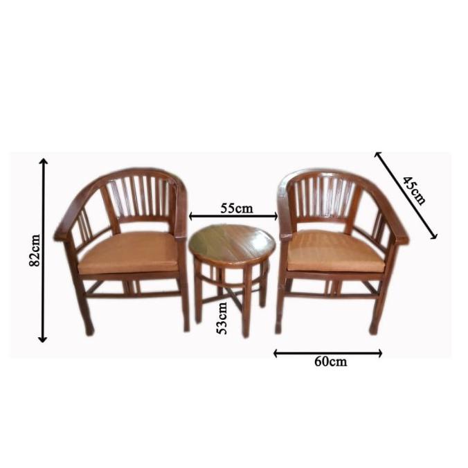 KURSI TERAS BETAWI LENONG 2 KURSI MURAH8525