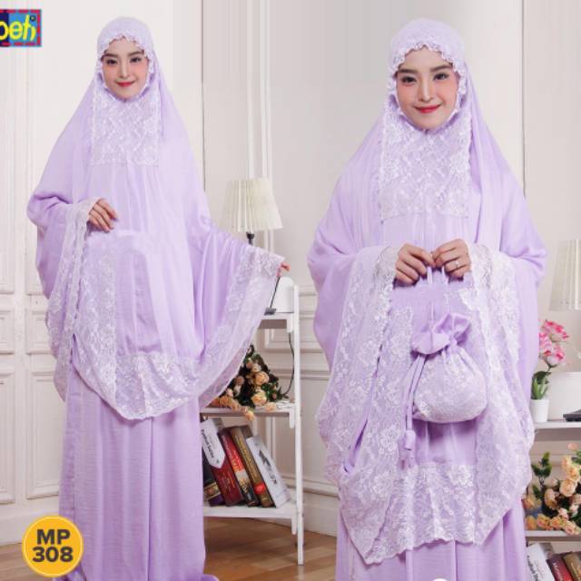 mukena poeti zara silky premium mukena mahar pernikahan