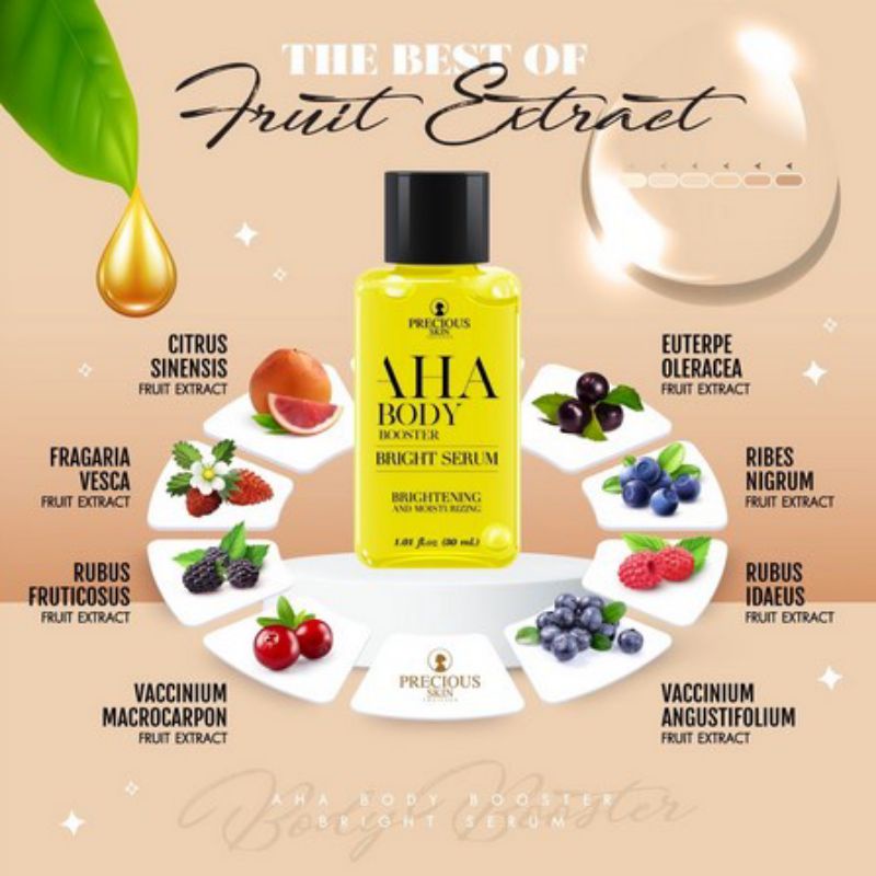 Precious Skin AHA Body Booster Bright Serum / AHA Mimi White aha