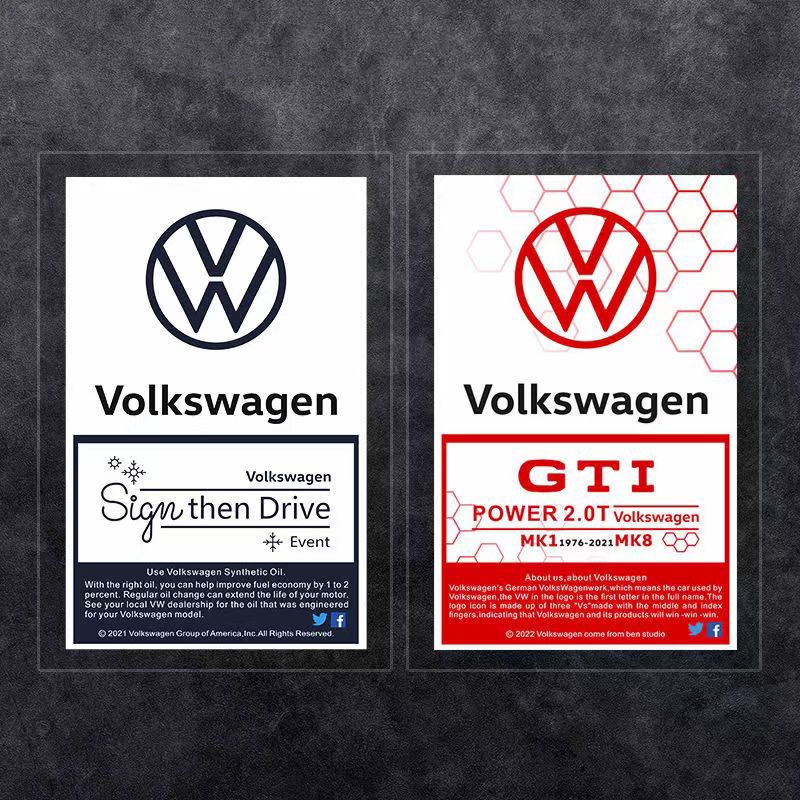 Sticker Dekorasi Kaca Depan Mobil Volkswagen Polo Jetta Vento Beetle Golf Mk6 Golf Passat Polo Sedan CC Mk7 Tiguan