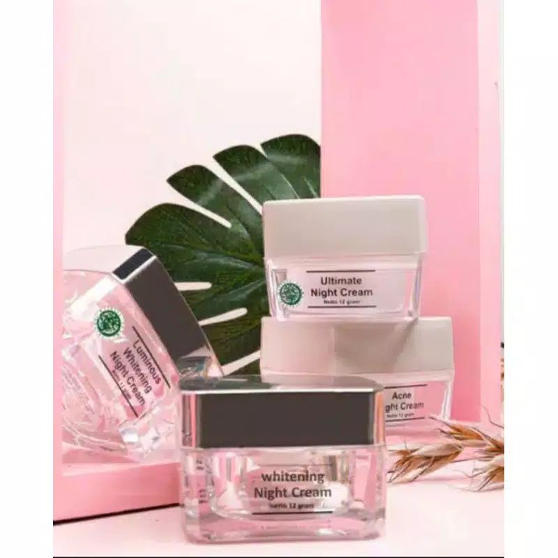 Night Cream MS Glow 100% original skincare perawatan wajah cream malem wanita termurah (bisa cod)