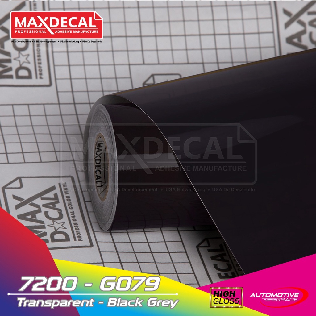 MAXDECAL 7200 079 Transparan Dark Grey Scotlet Transparan Glossy