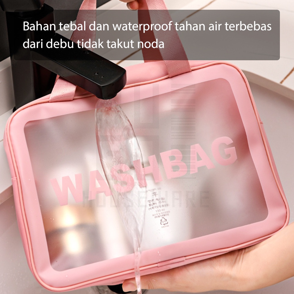 HUGO Tas Penyimpanan Kosmetik Makeup Aksesoris Serbaguna Tas Sabun Peralatan Mandi Washbag Anti Air Travel Pouch Portable