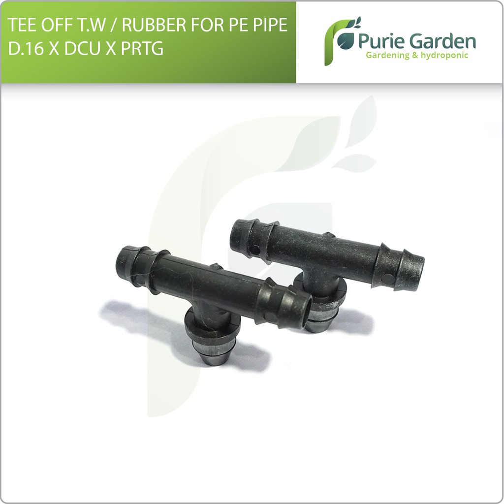 Tee Off T.W Rubber For Pipe D. 16 x DCU x PRTG Irritec