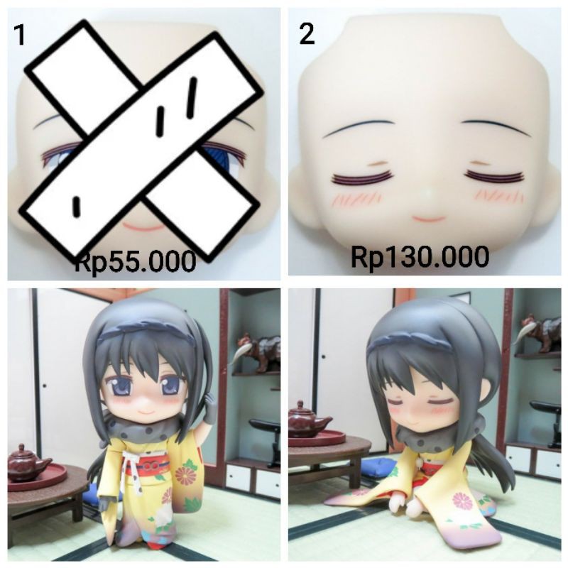 722 Nendoroid Akemi Homura Haregi Faceplate Madoka Magica Split Part Muka