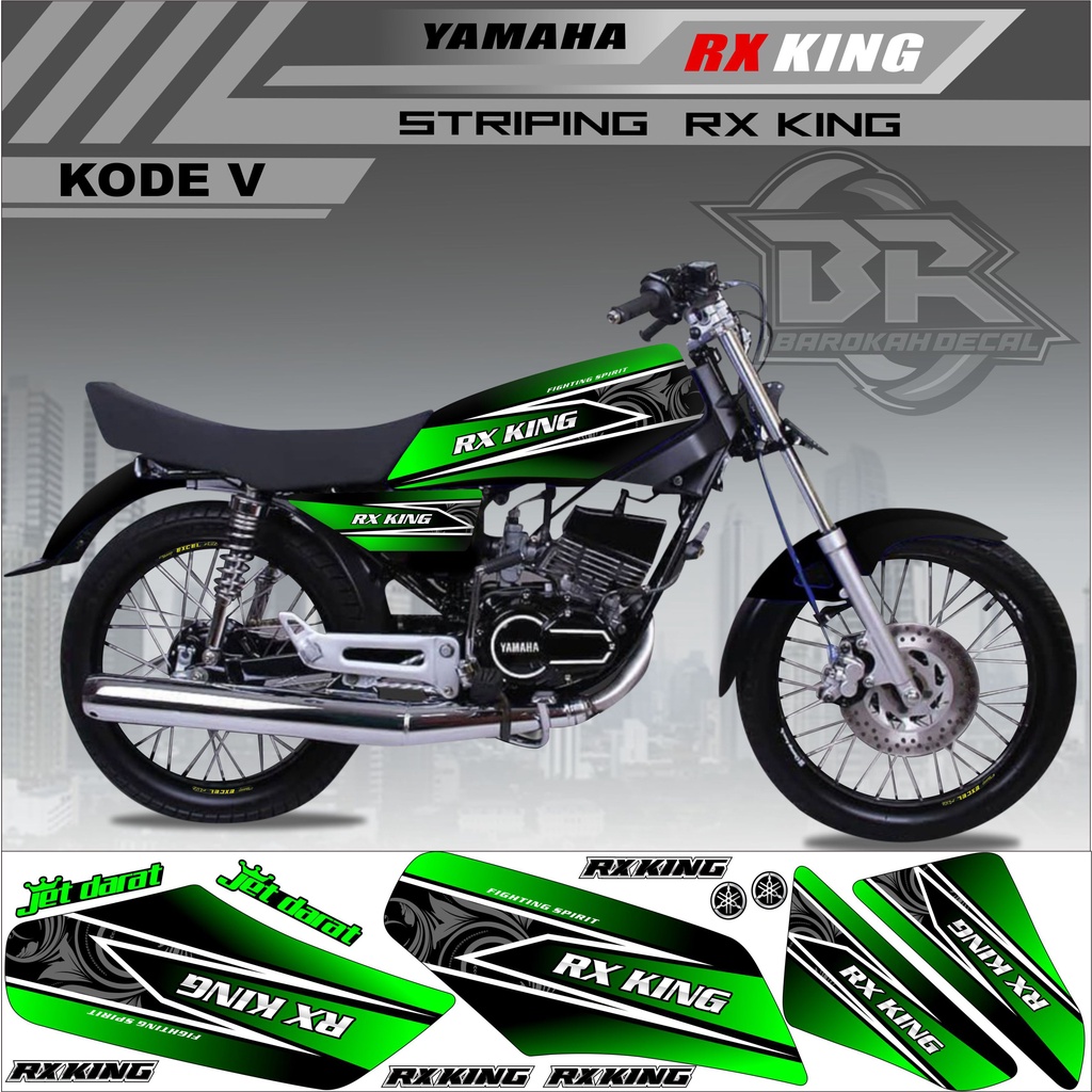 Sticker Rx King Variasi Stiker Lis Striping Rx King Kode V