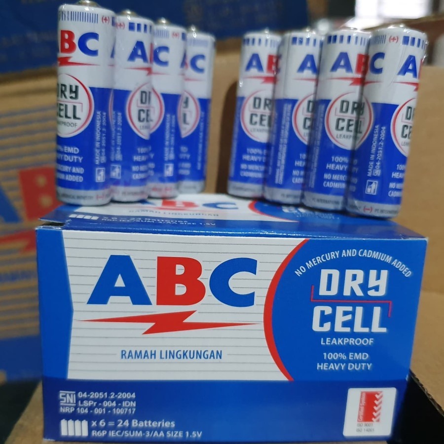 Baterai Battery Batere ABC Biru AA/A2 isi 2pc / Baterai ABC AA