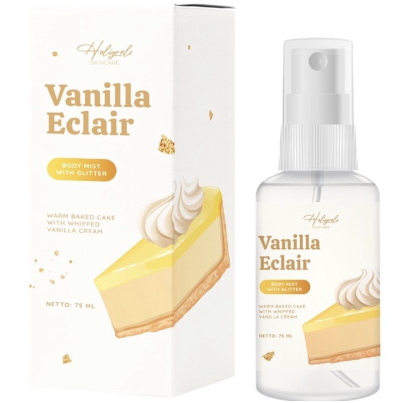 [+1GIFT] READY!! Holigrels body mist parfume VANILLA ECLAIR POPCORN HOLIGREL KALA BODYMIST-Deospray vanilla