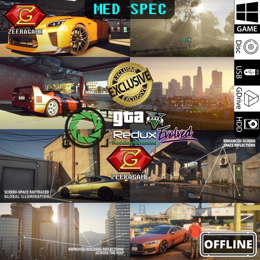GTAV/GTA V/GTA5/GTA 5 Redux Evolved Full Mod PC