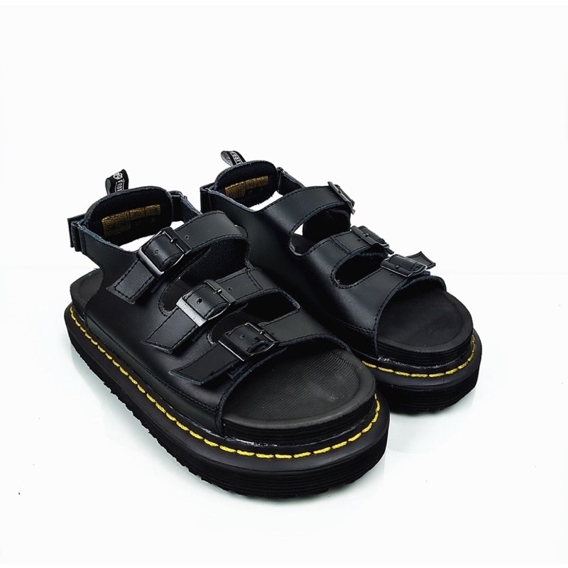 SANDAL WANITA SMURF - MONICA BELLUCI BLACK - SANDAL KULIT UNTUK WANITA