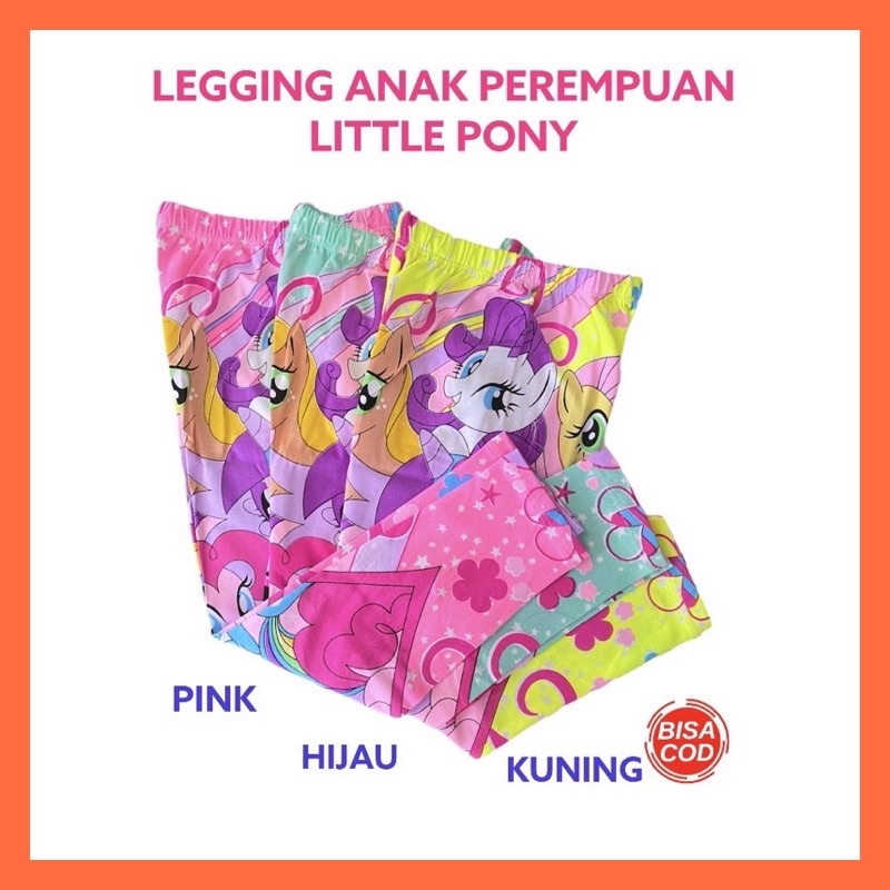 Celana Legging Anak Perempuan L Ponny Celana Panjang Leging Karakter Anak Perempuan Cewek 2 3 4 5 6 8 Tahun Katun