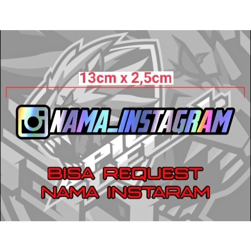 Stiker Nama Akun Sosmed/ Stiker Nama IG /Stiker Nama FB / Stiker Nama TT