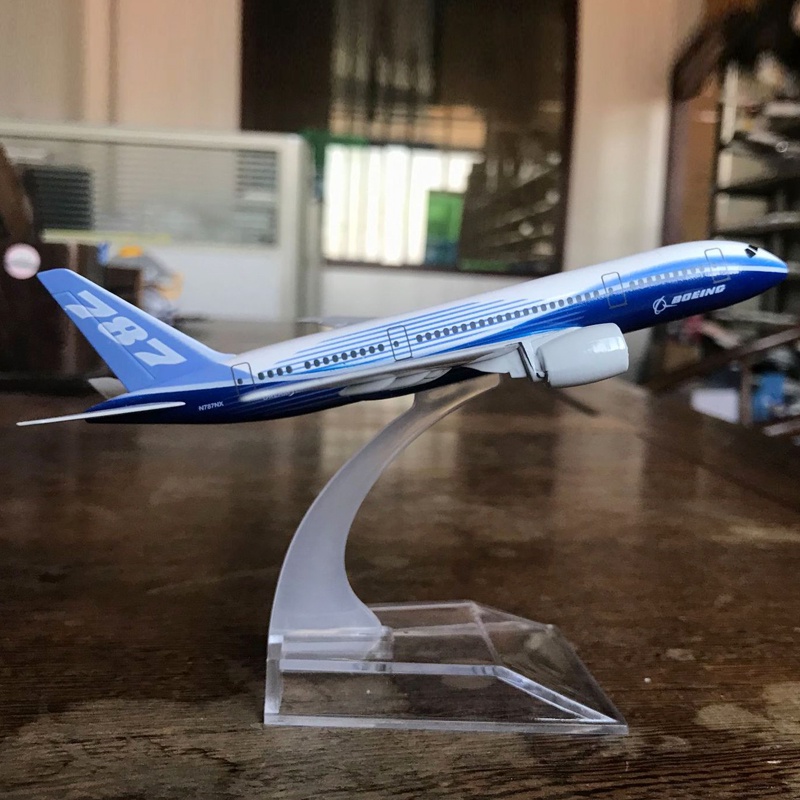 Boeing 747 B787 Model Pesawat Airbus 320 A380 Prototype Diecast Alloy 16CM