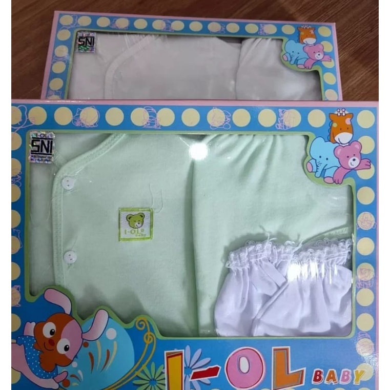 Kado Baju Bayi Set IOL Biru Muda-Baby Set Iol Murah-Baby Gify Set IOL