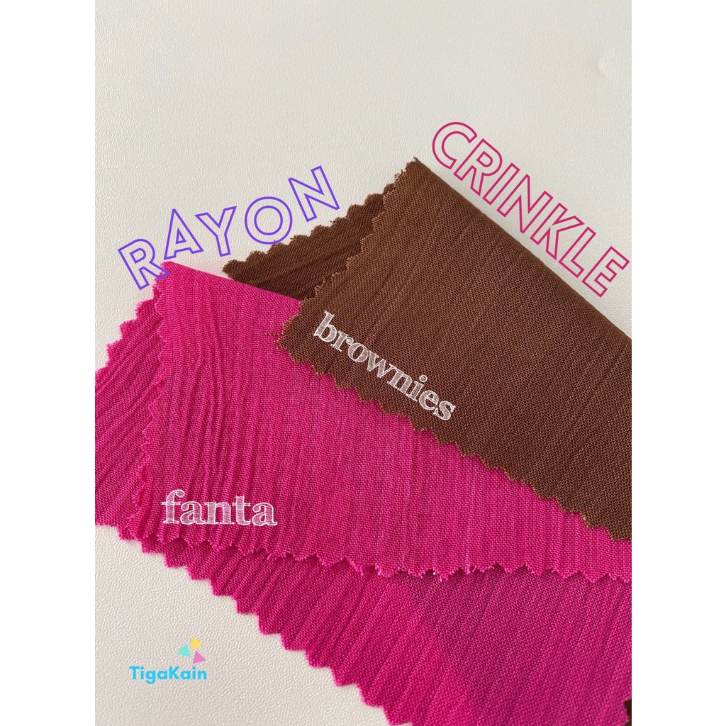 1 Meter Kain Rayon Crickle/ Rayon Crincle