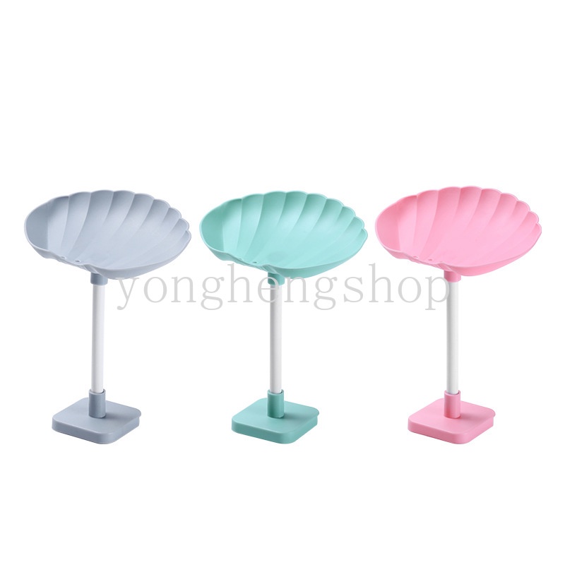 Rak Holder Sabun / Spons Bentuk Kerang Dengan Suction Cup Untuk Kamar Mandi