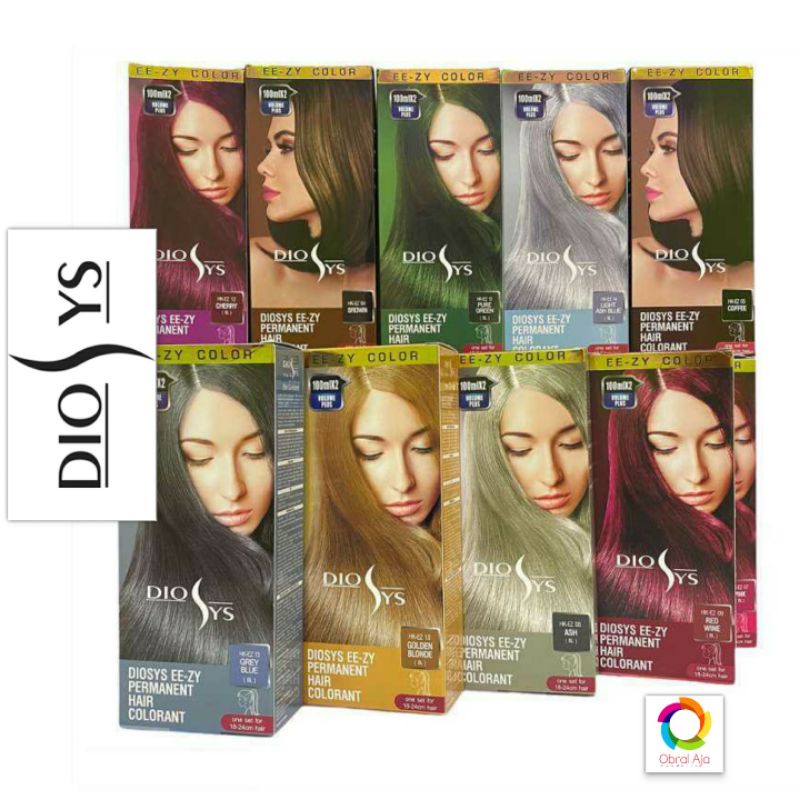 DIOSYS PERMANENT HAIR COLORANT 100 mL | Hair Color | Pewarna Semir Rambut Dyosis