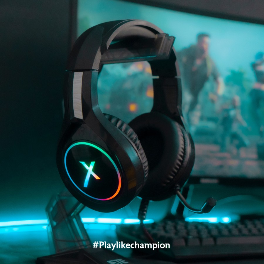 JETE Gaming Series Headset Gaming | Headphone Gaming RGB Noise Cancelling JETEX GA5 - Garansi Resmi 2 Tahun