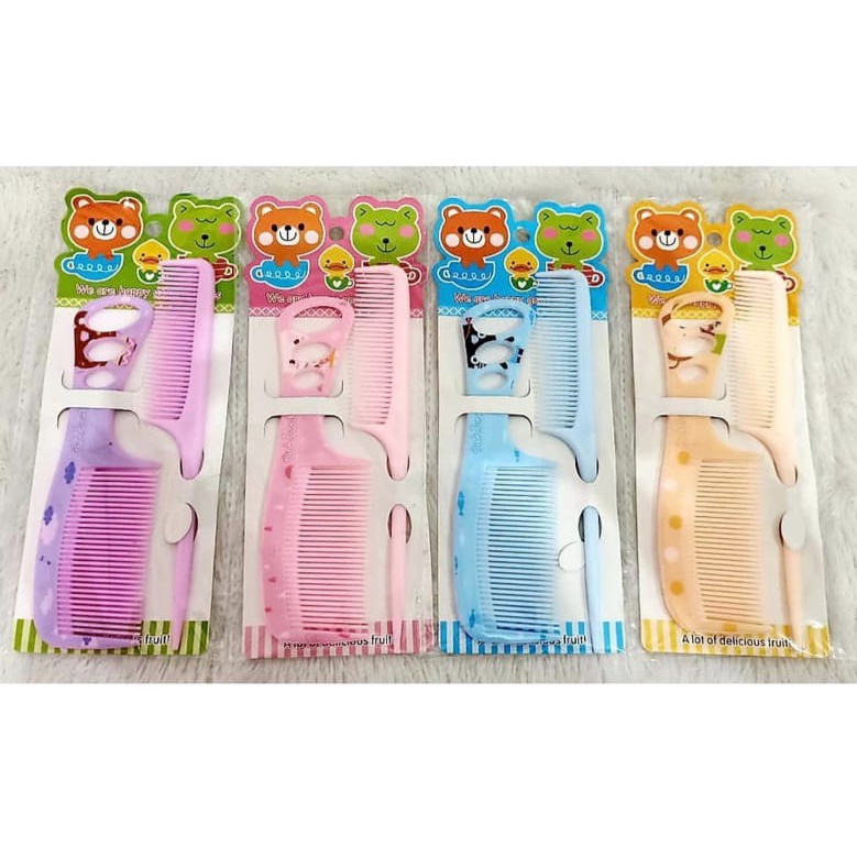 S99 Sisir Rambut Anak 1 Set Isi 2 Lucu Murah 75F