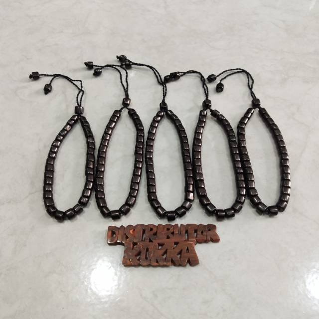 ( SUPER MURAH ) Grosir 5 pcs gelang kokka kaukah kaokah fukakah koka mardjan tanpa kpl hitam