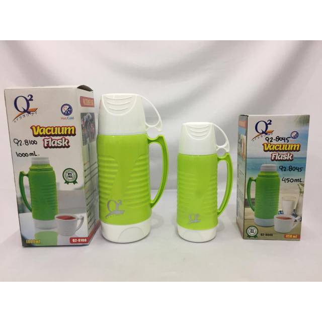 EKSPEDISI Q2-8045 THERMOS TERMOS AIR PANAS DINGIN 450 ML 450ML VACCUM FLASK Q2 8045