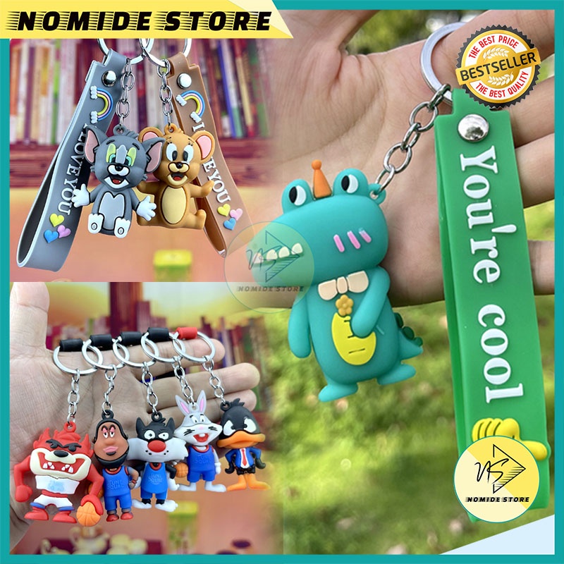 

Gantungan Kunci Karakter Kartun Lucu Souvenir Hadiah Aksesoris gantungan Kekinian Bahan Silikon kualitas import GTA