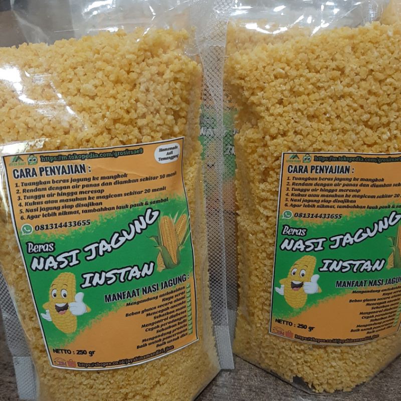 

Sego jagung kuning / nasi jagung instan / ampok jagung - 1 kg