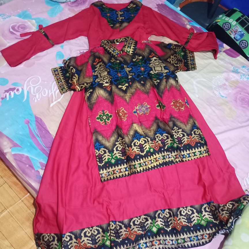 Lumbung Batik #  Couple Syari Lonceng Gradasi // Couple 2598