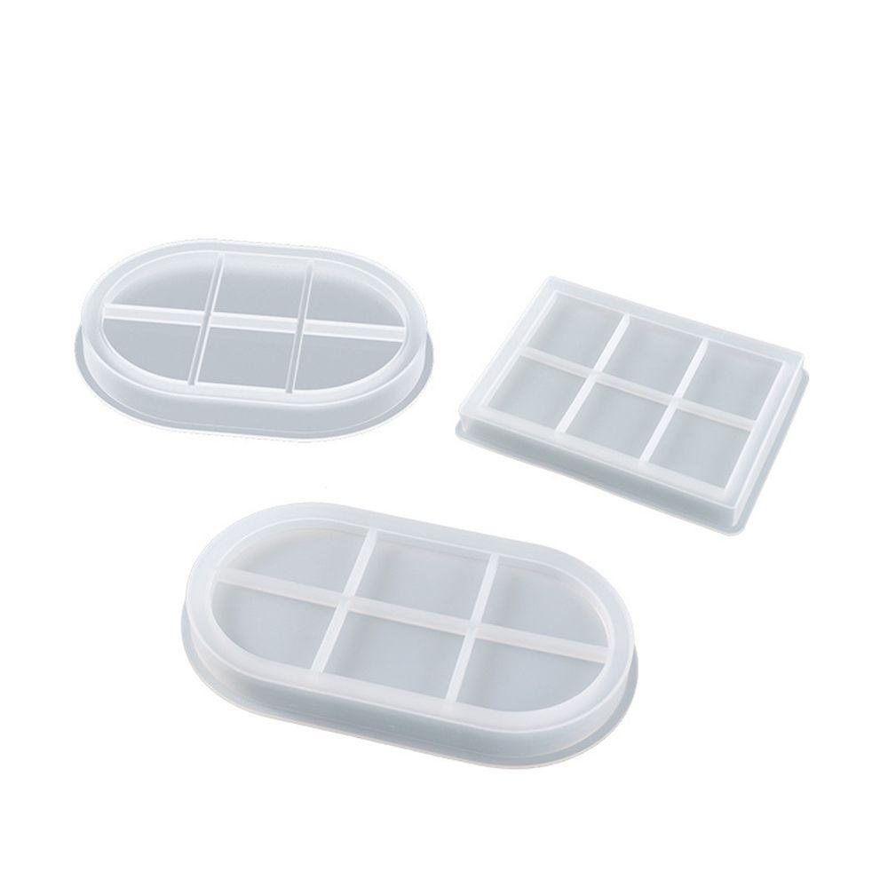 Cetakan Nanas Oval Persegi Panjang Cup Mat DIY Holder Storage Organizer Silicone Mold