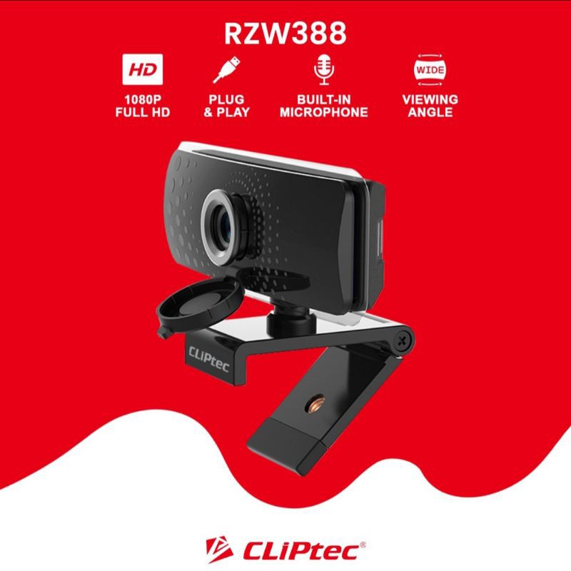 webcam Full HD 1080p wide-Angel Cliptec RZW388 Webcam Full HD 1080p