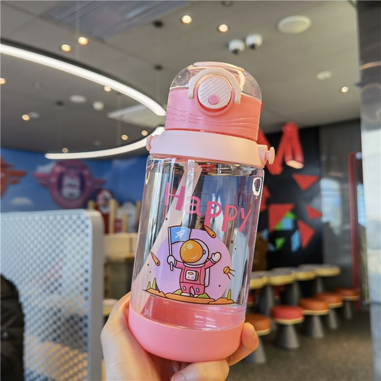 Botol Minum Tali Karakter Anak-Anak BPA FREE Tempat Minum 700ml 0909