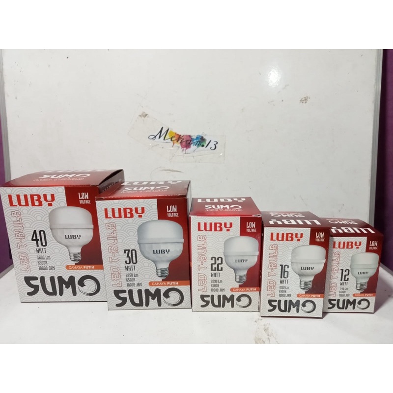 Lampu Led Luby Sumo Capsule 12w 16w 22w 30w 40w SNI