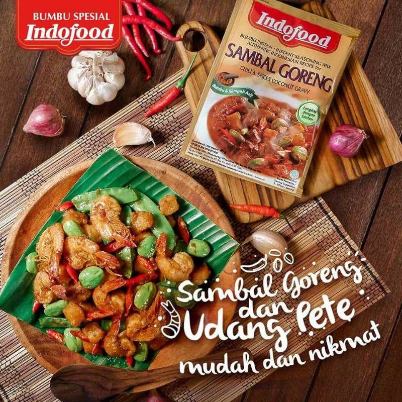 

INDOFOOD Bumbu INSTANT [ KARE NASI GORENG PEDAS RAWON RENDANG GULAI OPOR SAMBAL SOTO AYAM ] 45g