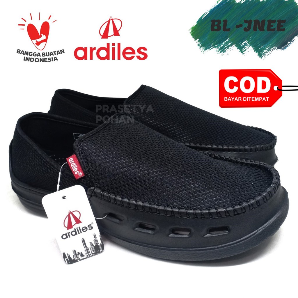 Sepatu Ardiles Slip On Pria Hitam Original Ardiles - Sepatu Ardiles Pria