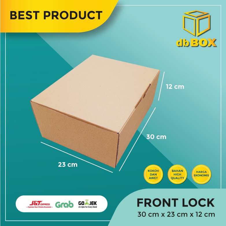 

(10pcs) Kardus Uk.30x23x12 ....Die Cut kotak Kue, snack -aksesoris-dll model box pizza