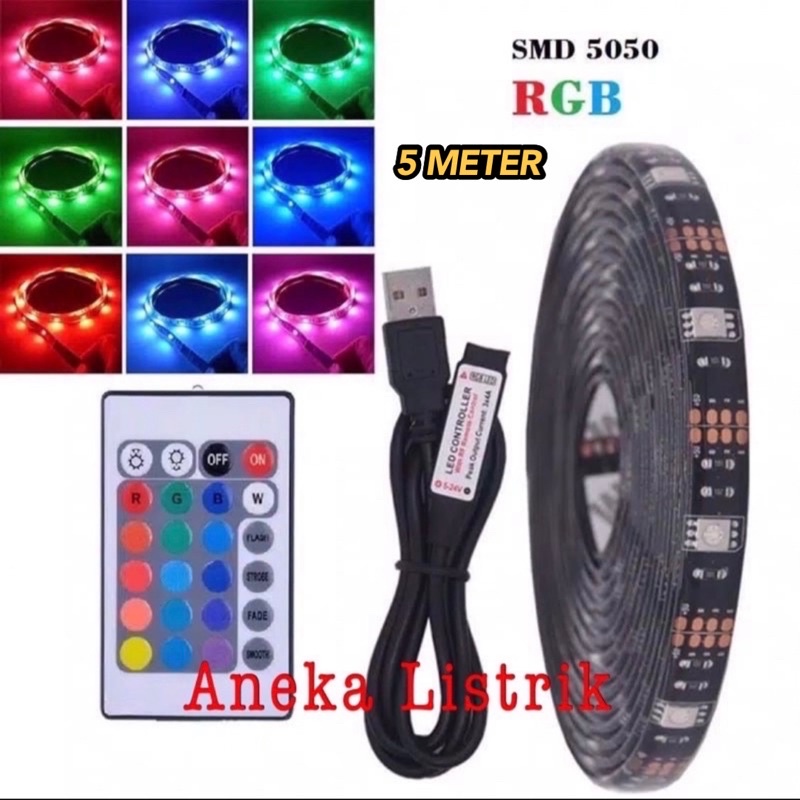 -5050 RGB 5V USB 5M