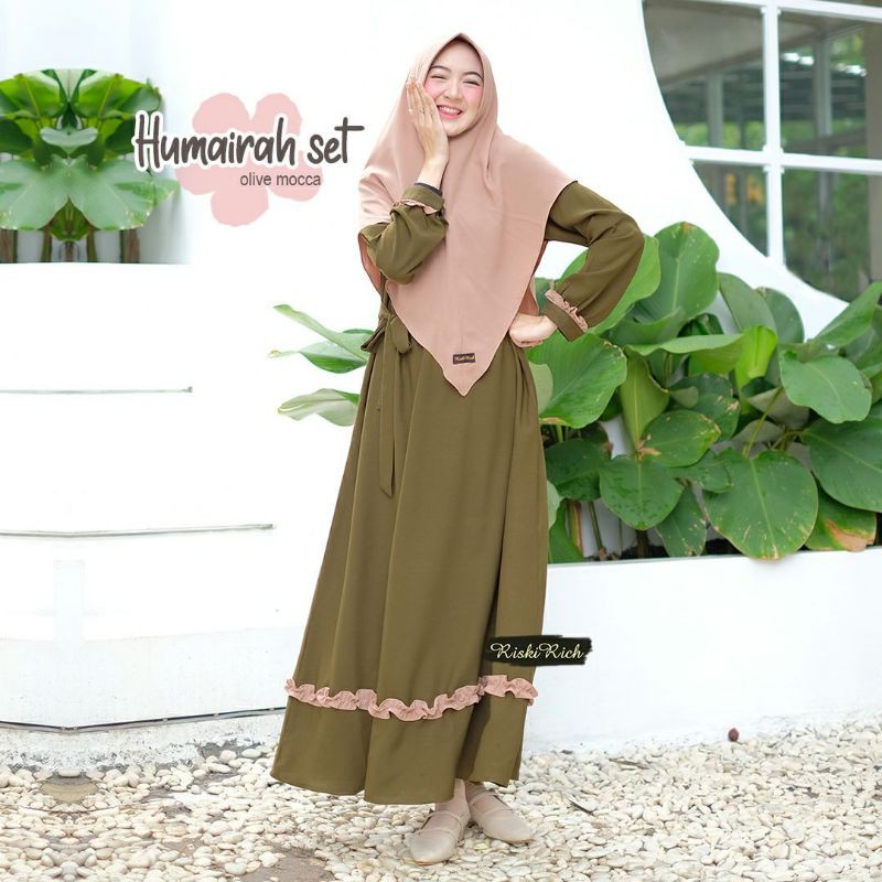 Humairah Set RiskiRich/ gamis set murah