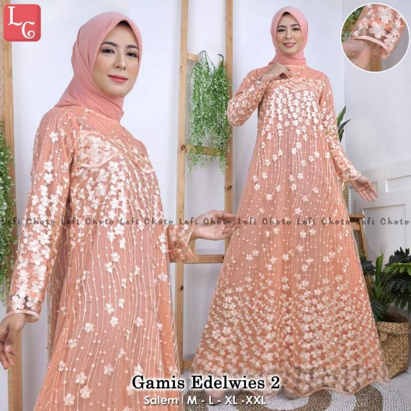 GAMIS TULLE ENDELWIES/GAMIS TERBARU/GAMIS KEKINIAN