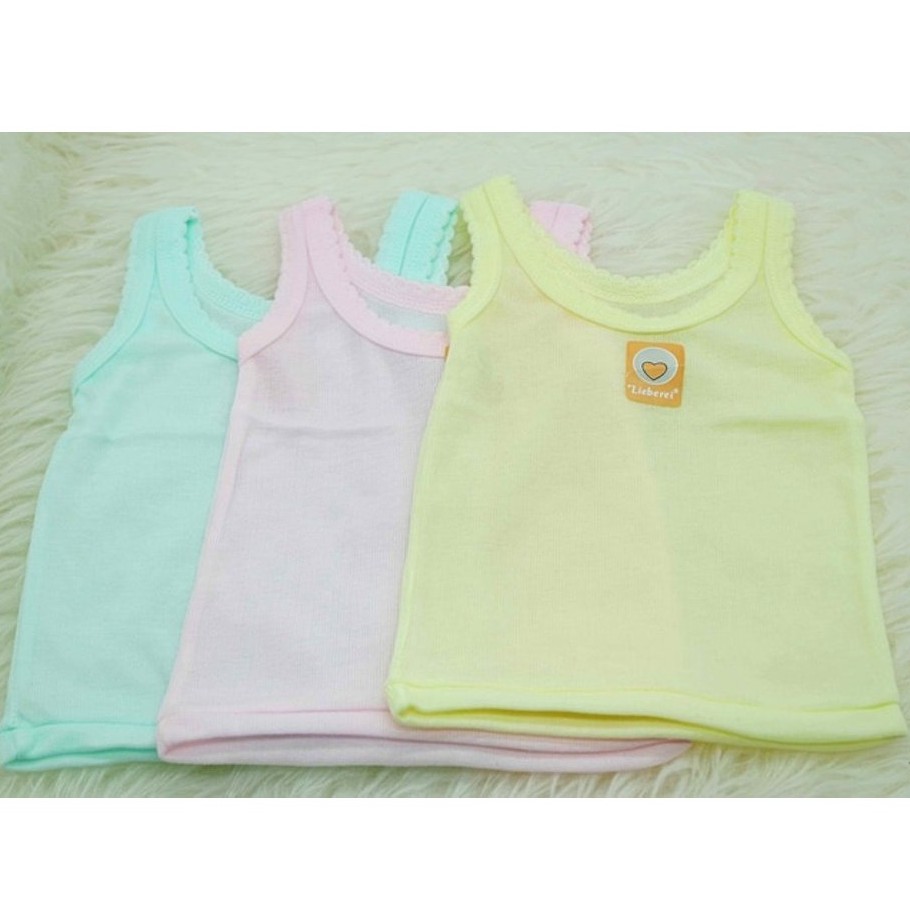 Singlet baby Kaos Dalam Anak Warna - Lieberei 3pcs/murah