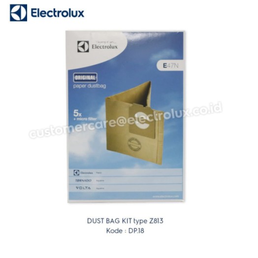 DUST BAG VACUUM CLEANER ELECTROLUX TYPE Z813 DP.18