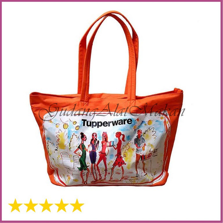 TUPPERWARE Tas Tote Orange Miss Belle
